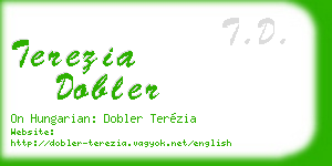 terezia dobler business card